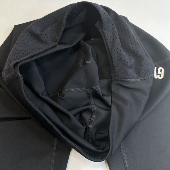 Gymshark Legging Small Black Cropped Mesh Womens Training Workout Pocket EUC - Picture 9 of 13